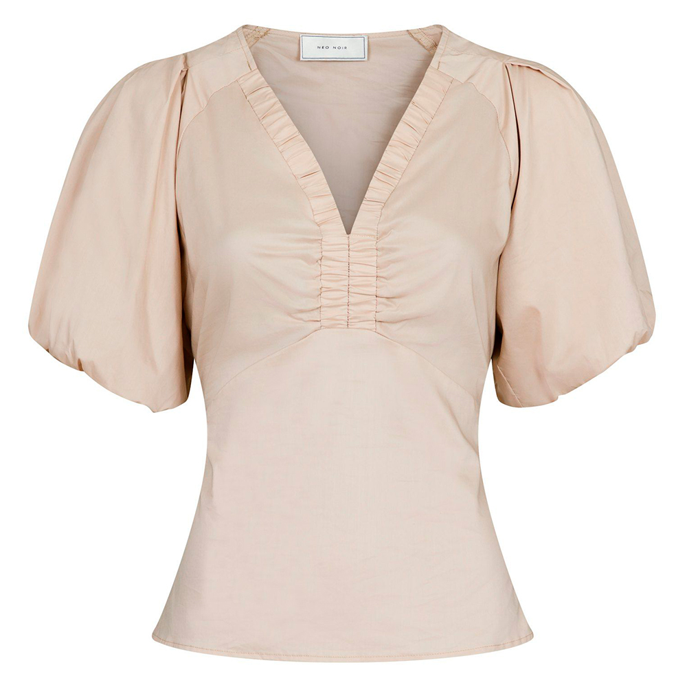 Neo Noir - Irina Poplin Blouse 162219 - 416 - Butter Yellow