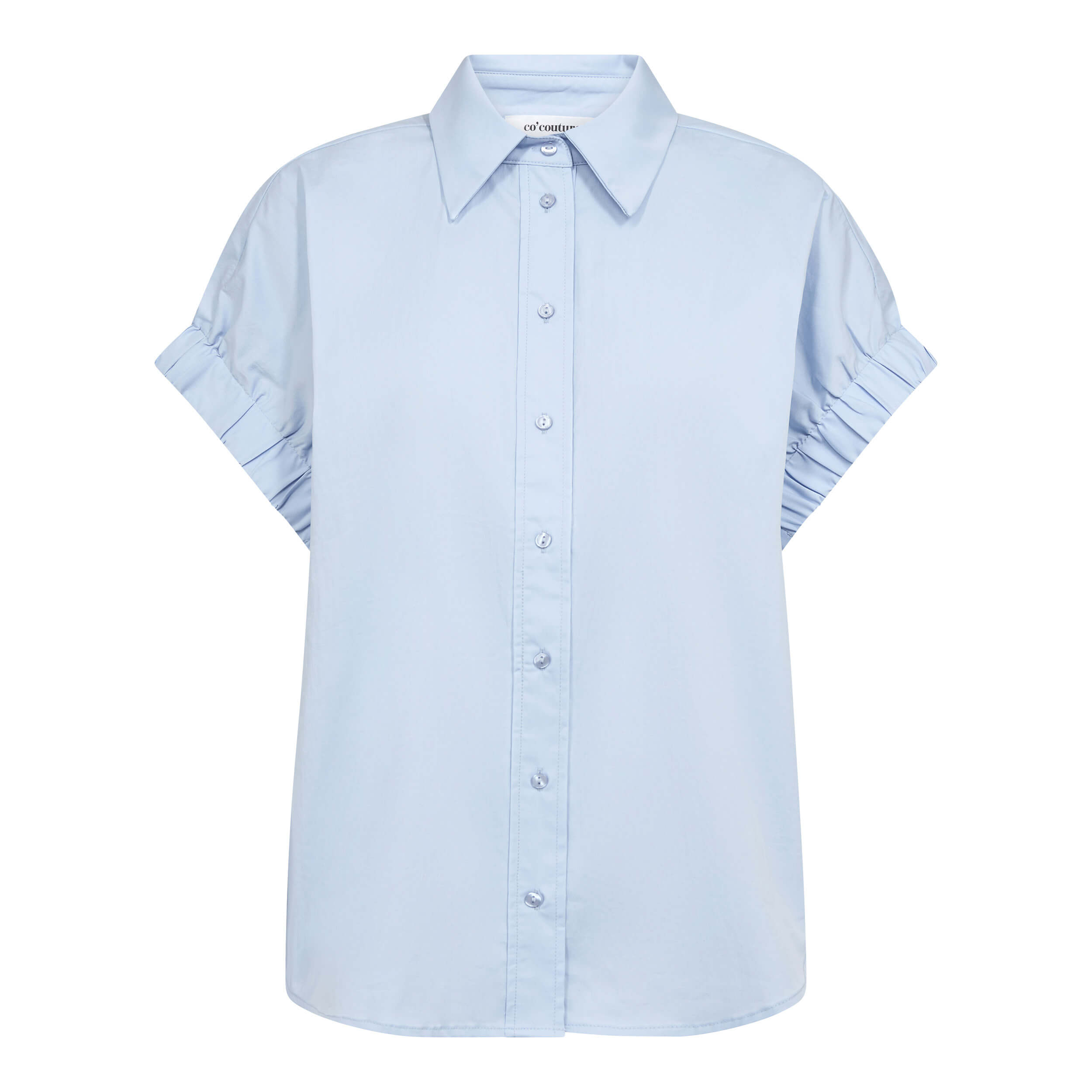 500053_poppy elastic cuff ss shirt_light blue_cocouture