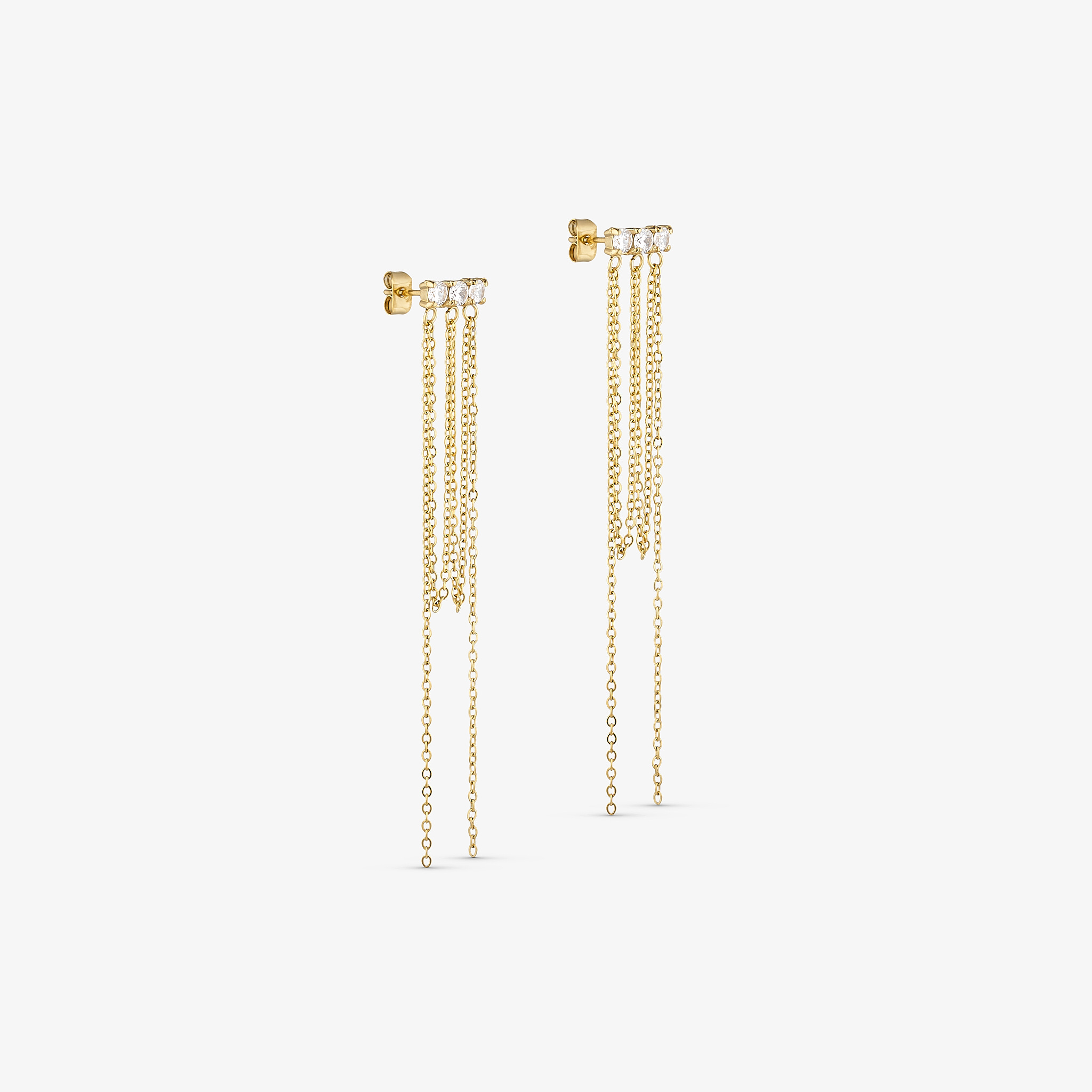 braza chain earring_gold_1313_wolff jewelry
